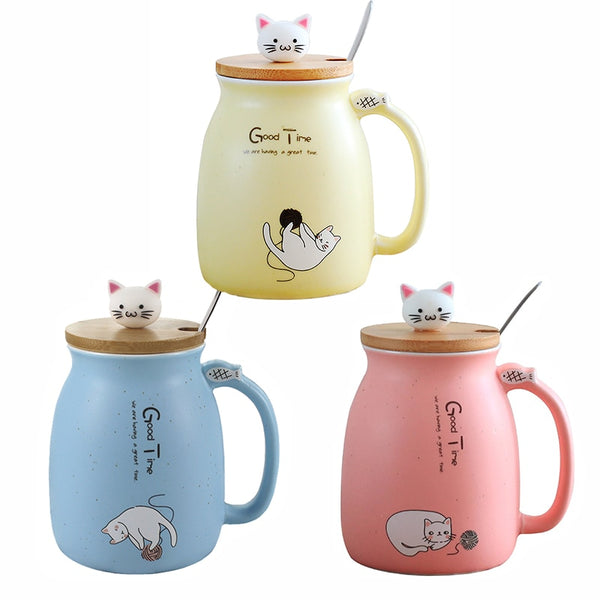 Creative color cat heat-resistant Mug-Coffee Mug