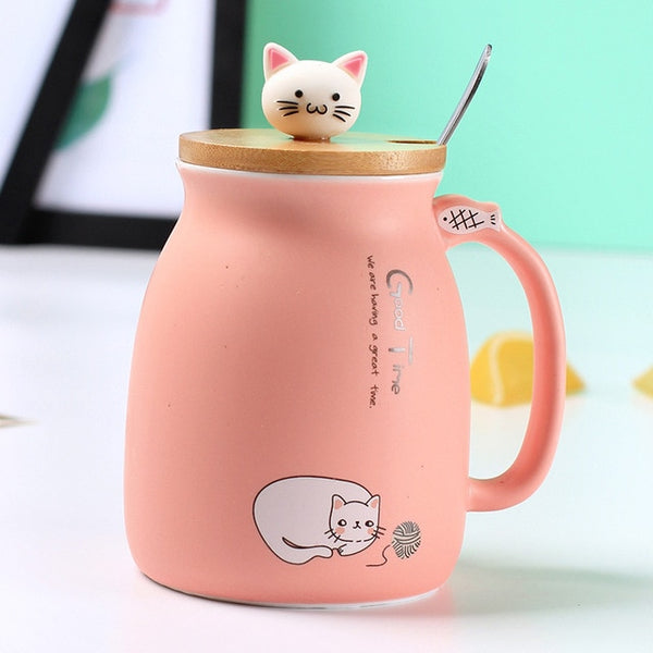 Creative color cat heat-resistant Mug-Coffee Mug