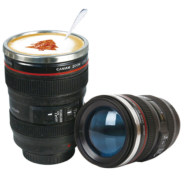 Coffee Travel Mugs-Camera Lens Coffee Mug