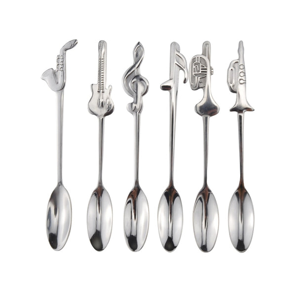 Coffee-Tea spoons- Music Unique Design-6 Pieces set